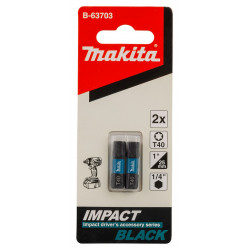 Бита T40 25 мм Impact Black 2 шт. B-63703 Makita оригинал