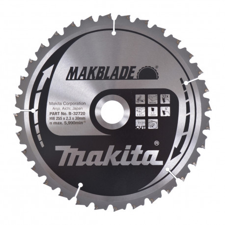 Диск пильный по древесине MAKBlade 255x30 32T B-32720 Makita оригинал