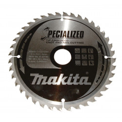 Диск пильный по древесине с гвоздями SPECIALIZED 190x30 мм 40T B-33180 Makita оригинал