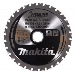 Диск пильный по металлу Specialized 136x20 мм 30T B-33526 Makita оригинал