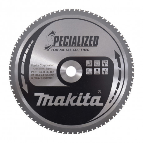Диск пильный по металлу SPECIALIZED 305x25,4 мм 78T B-33467 Makita оригинал