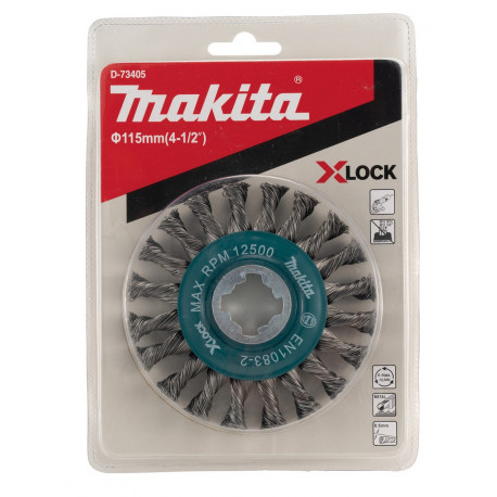 Дисковая щетка с гофрированной проволокой X-LOCK 115/0,5mm D-73405 Makita оригинал