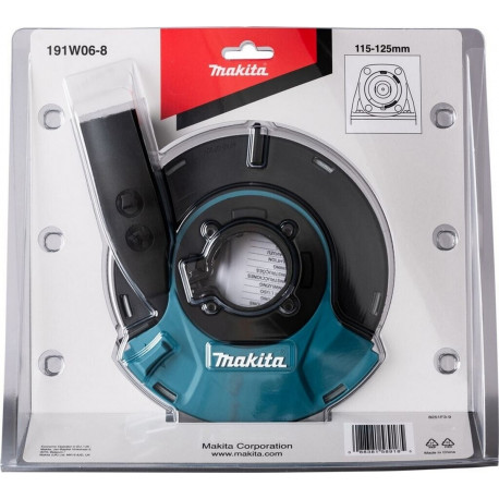 Защитный кожух для пылеотвода 115/125 мм 191W06-8 Makita оригинал