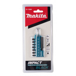 Набор бит 8шт. Impact Black 25 мм E-11994 Makita оригинал