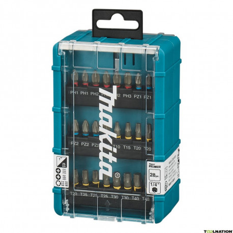 Набор бит с битодержателем Premier 28 шт. E-25068 Makita оригинал