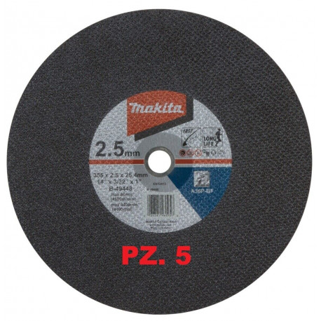Набор отрезных дисков 355x2.5x25.4 (5 шт.) B-49448-5 Makita оригинал