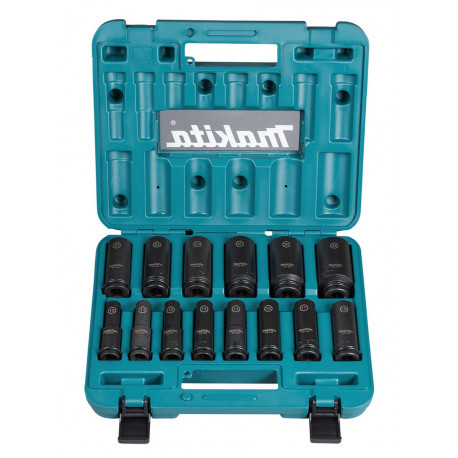 "Набор удлиненных ударных головок 1/2"" Impact Black 14 шт. E-16586 Makita оригинал"