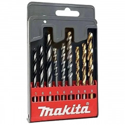 Набор сверл дерево+металл+бетон 9 шт. D-30069 Makita оригинал