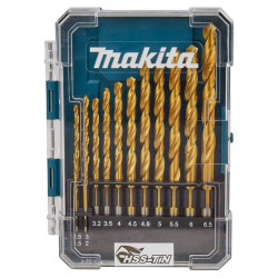 Набор сверл по металлу HSS-TiN 13 шт. D-72855 Makita оригинал