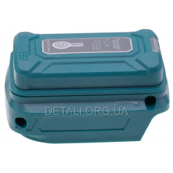 Адаптер перехідник USB/Type-C 14,4В/18В з ліхтариком для акумулятора Makita BL1830