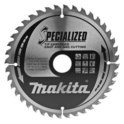 Диск пильный по дереву с гвоздями SPECIALIZED 185x30 мм 40T Makita (Макита) оригинал B-09494