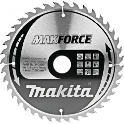 Диск пильный по дереву MAKForce 210x30 мм 40Т Makita (Макита) оригинал B-08501