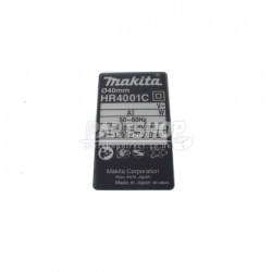 Фірмова табличка з основними характеристиками HR Makita (Макита) оригінал 861489-5