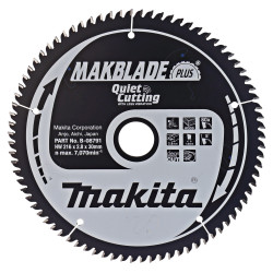 Диск пильный по дереву MAKBlade Plus 216x30 80T Makita (Макита) оригинал B-08791