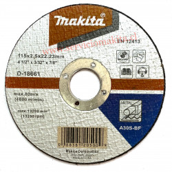 Відрізний диск по металу 115х2,5 30S, плаский Makita (Макита) оригинал D-18661