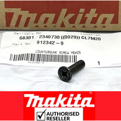 Винт с потайной головкой M6x25 Makita (Макита) оригинал 912342-9