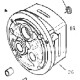 Фланець двигуна Makita (Макита) оригінал EE73537610
