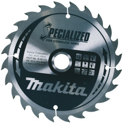 Диск пильный по дереву для а. пыль SPECIALIZED 160x20 мм 24T Makita (Макита) оригинал B-09151