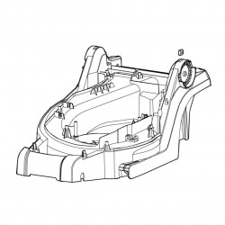 Дека в сборе DLM330 Makita оригинал GB00000086