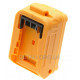 Адаптер переходник (ЗУ) USB 18В с фонариком для аккумулятора DeWalt