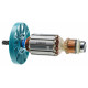 Якір перфоратора Makita HR3520/HR3520B (41*166 7-зубів ліво) оригінал 512818-2