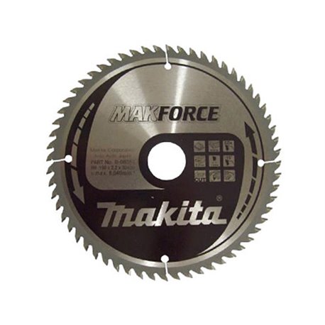 Диск пильный по дереву MAKForce 190x30 мм 60Т Makita (Макита) оригинал B-08551