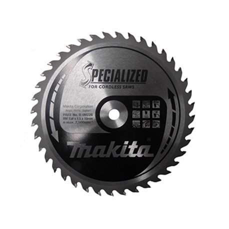 Диск пильный по дереву для а. пыль SPECIALIZED 150x10 мм 40T Makita (Макита) оригинал B-09226