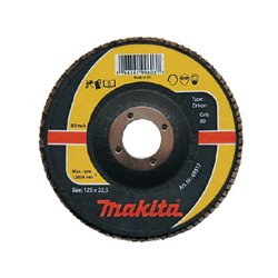 Лепестковый шлифовальный диск 180х22,23 К60, цирконий Makita (Макита) оригинал P-65589