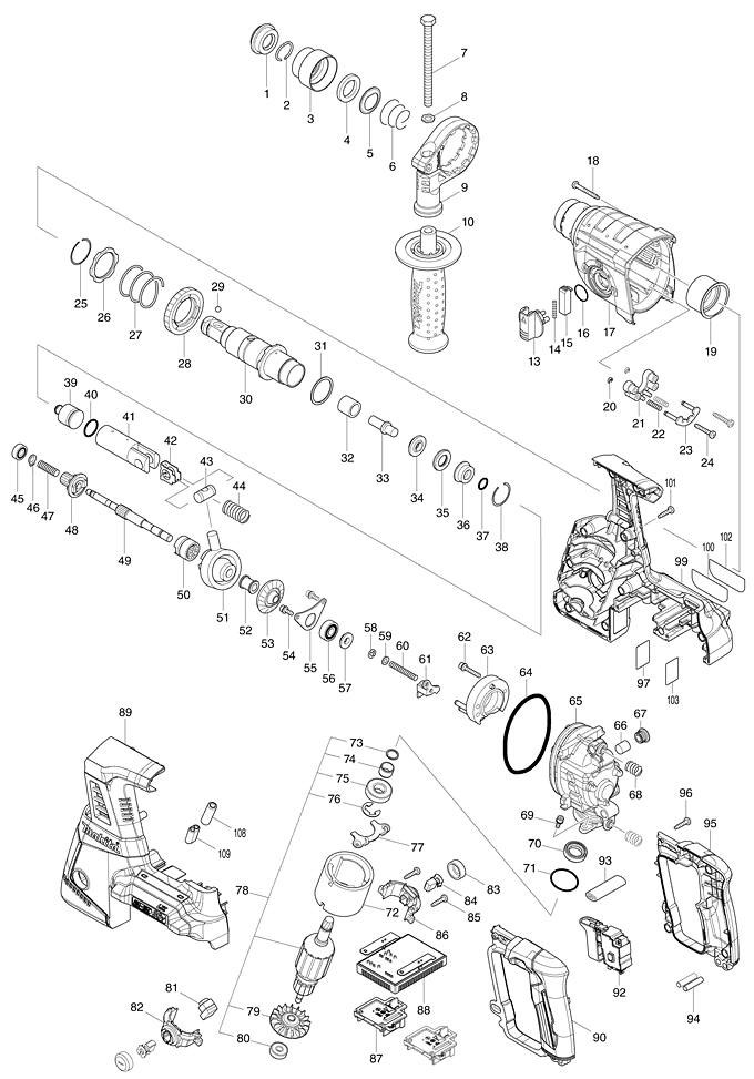 Ремонт перфоратора Makita 2450 своими руками инструкция