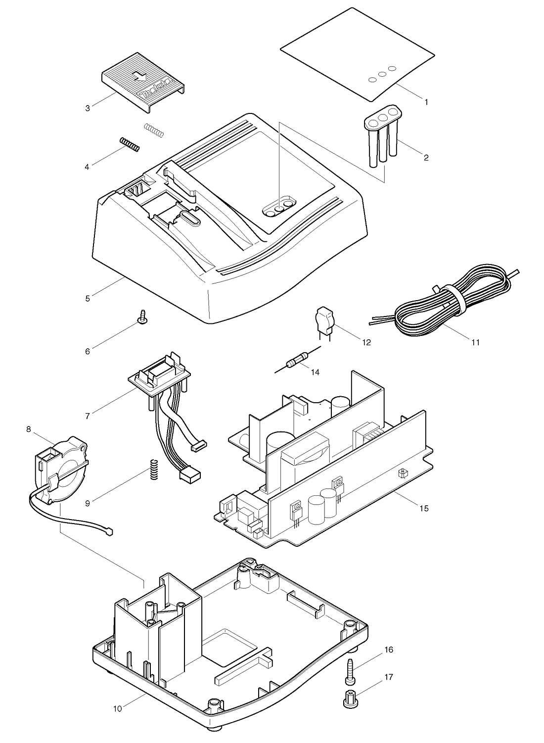 MAKITA DC18SC нужна схема зарядного устройства.